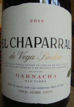 Bodegas Nekeas, El Chaparral 2018 de Vega Sindoa, Old Vines Garnacha, DO Navarra, 0,75l